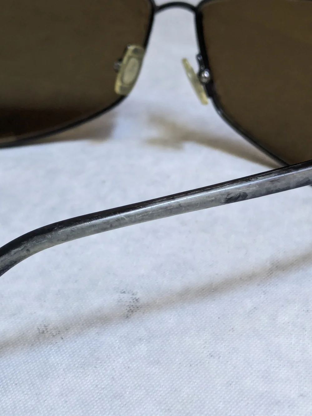 Chrome Hearts Aviator Sunglasses with Brown Lenses 'Red' Black Frames